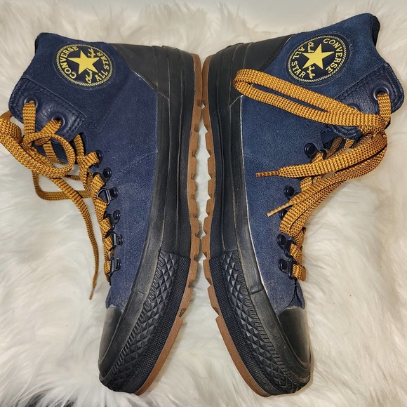 Converse All Stars Chuck Taylor Blue Suede Unisex Shoes Size 8 - Picture 1 of 13